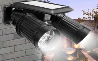 Lampadaire et capteur de mouvement : recherche, vue et vue