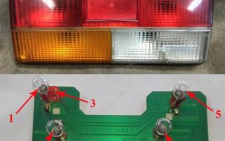 Lignes de feux arrière VAZ 2107