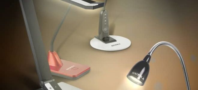 Lampe à poser LED au choix : avec loupe, pile ou dimirane