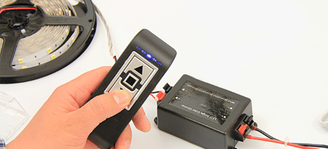 Dimer pour ruban LED : vue, schéma sur le lien