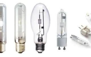 Lampes HPS pour installations et lampadaires : schéma sur le lien et vue