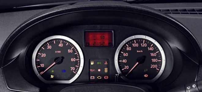 Changé sur le crash pad pour le rétroéclairage de l'écran et du tableau de bord sur la Renault Logan