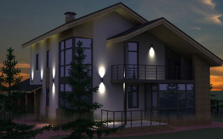 Eclairage de façade sur une maison particulière : décoratif, architectural