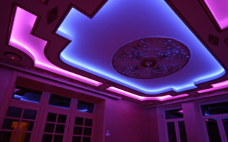 Tavan direct si auto-éclairé à partir de cloisons sèches