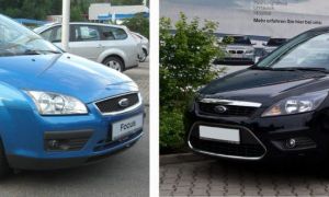 Smyana sur kasata svetlina sur Ford Focus 2: restyling et dorestil