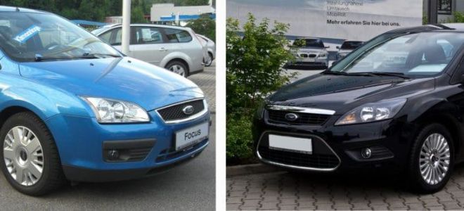 Smyana sur kasata svetlina sur Ford Focus 2: restyling et dorestil