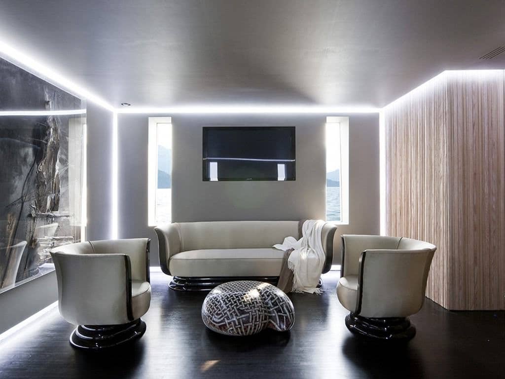 tourné sur bande LED autour du périmètre