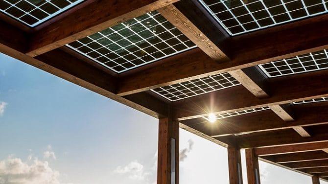 Panneaux solaires, courbés