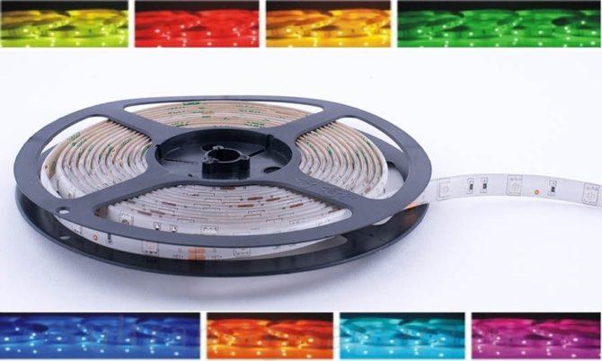 Ruban RVB 5050 et neuf spécifications