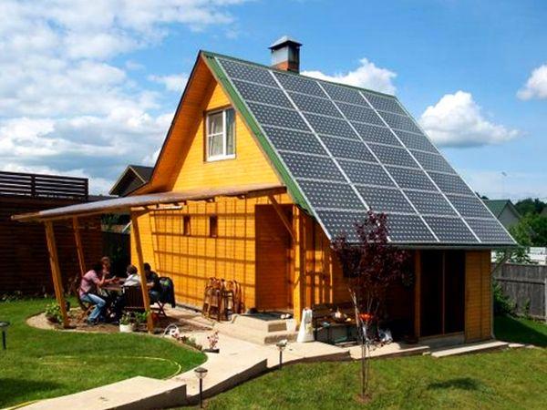 Panneaux solaires à la campagne