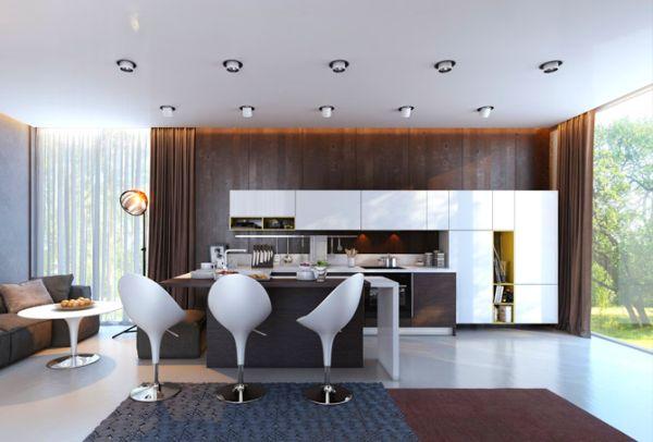 Spots dans la cuisine