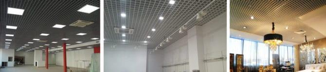 Utiliser sur la trame et les projecteurs sur le tavani grillé supérieur