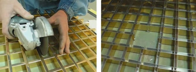 déchiré en cellules