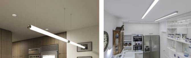 Tavan, corps d'éclairage linéaire