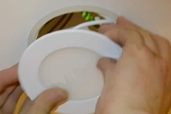 lampe, mise en place