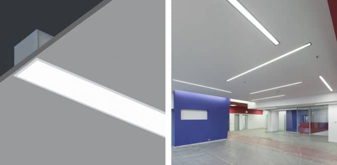 puits d'éclairage linéaire