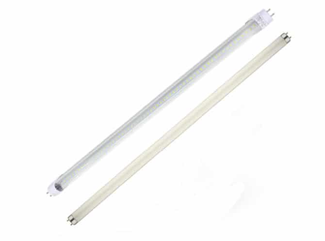 Lampes linéaires LED et fluorescentes