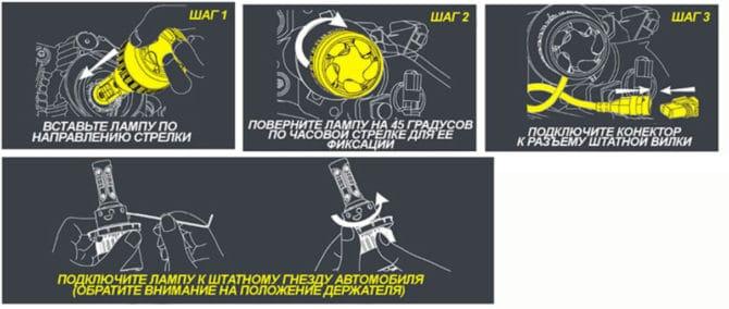 montage avec embase H13, H16, 9005, 9006, P13, PSX24, PSX26