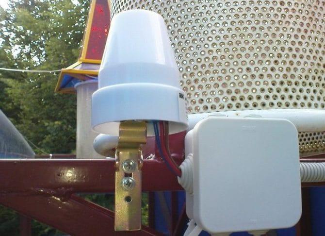 Montage à partir d'un éclairage extérieur