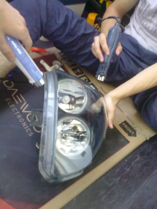 Inondé devant le phare