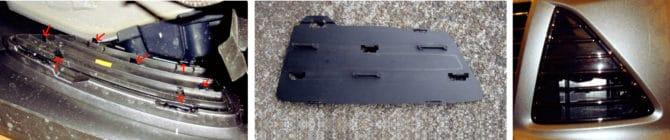 panneau de décharge et cadre