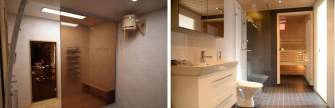 Rampe dans les toilettes