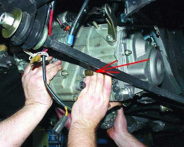 Viande sur le capteur VAZ 2110