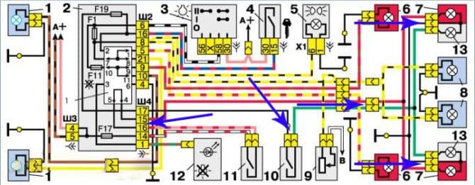 Doublure arrière VAZ 2110
