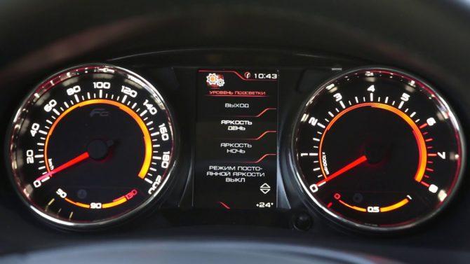 Modèle sur tableau de bord intelligent sur Renault