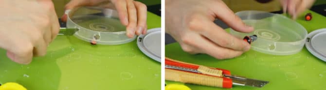 Installateur sur le bouton