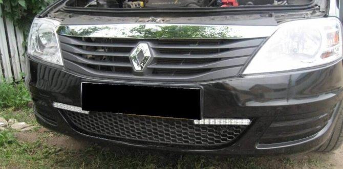 Calandre DRL Renault Logan 1