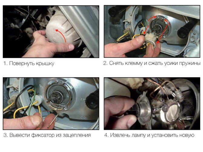 lampe de phare BOSCH VAZ 2114