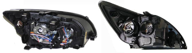 Partie arrière du phare Ford Focus