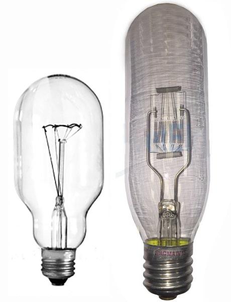 Lampe en lumière sur un projecteur