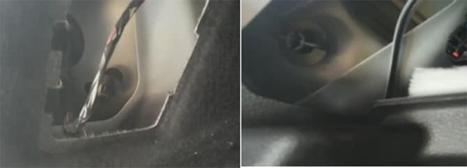 Écrous pour zadzhane sur la ligne de rétroéclairage