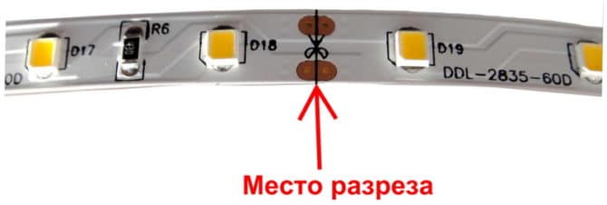 Myastoto sur la crête du ruban LED