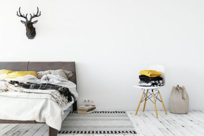 chambre de style scandinave