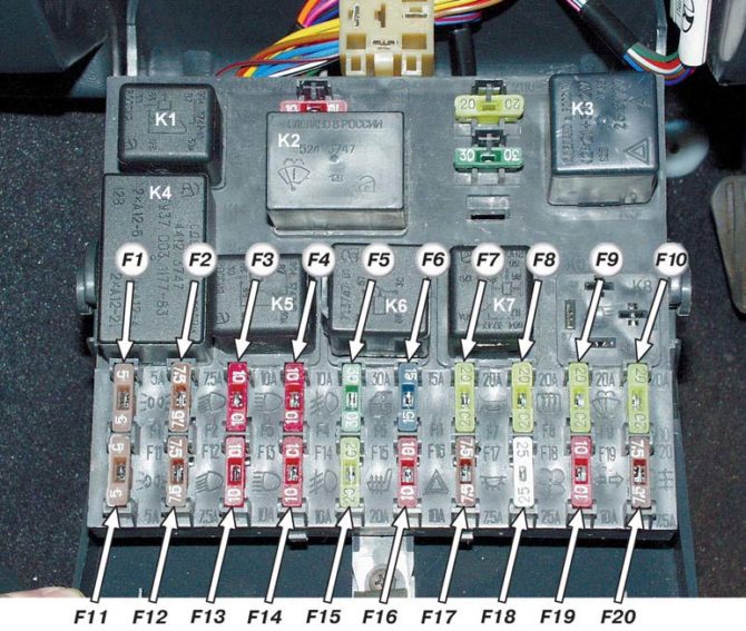 bloc nouvellement installé VAZ 2112