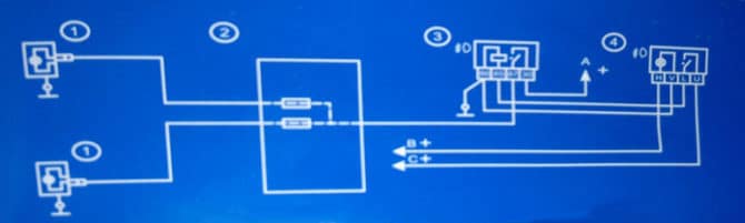 Schéma de liaison au PTF