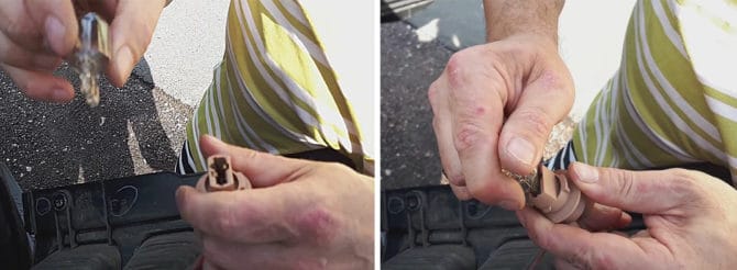 ornière de page dans zadnata svetlina sur Suzuki Grand Vitara