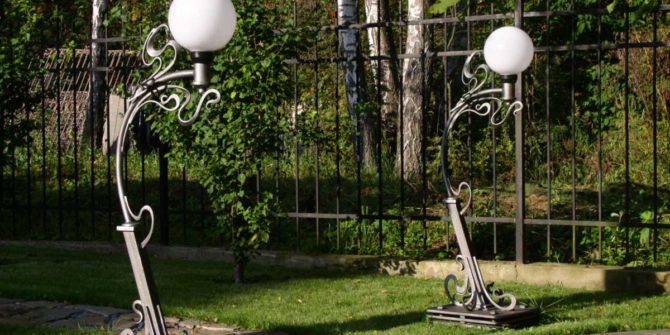 Lampadaires, paysage