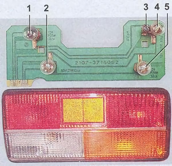 foulard imprimé sur lampy vaz 2107