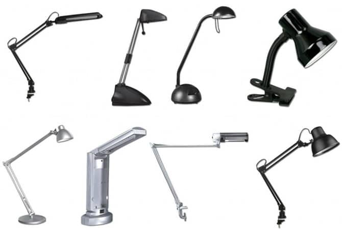 modèles de lampes de table