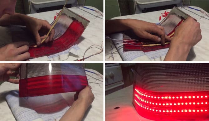 bande de LED de fenêtre de réglage