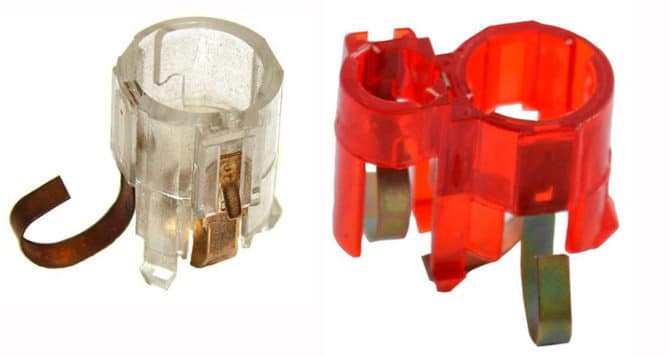 Alimentations pour lampes P21W et P21W + T4W