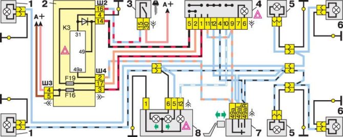 Veriga pour clignotant VAZ 2112