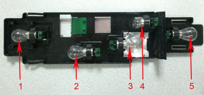 lampi dans le feu arrière VAZ 2114