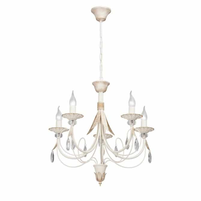 Izbor sur tavanni lampi et polylei dans la chambre de style Art Nouveau