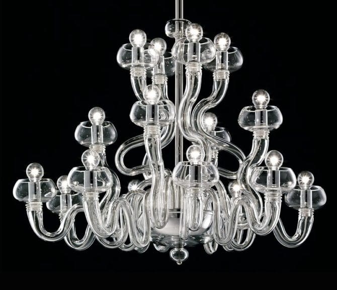 Polylei italien en verre de murano