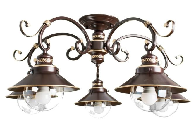 Polilei et lampes pour la cuisine vv fresque style Provence